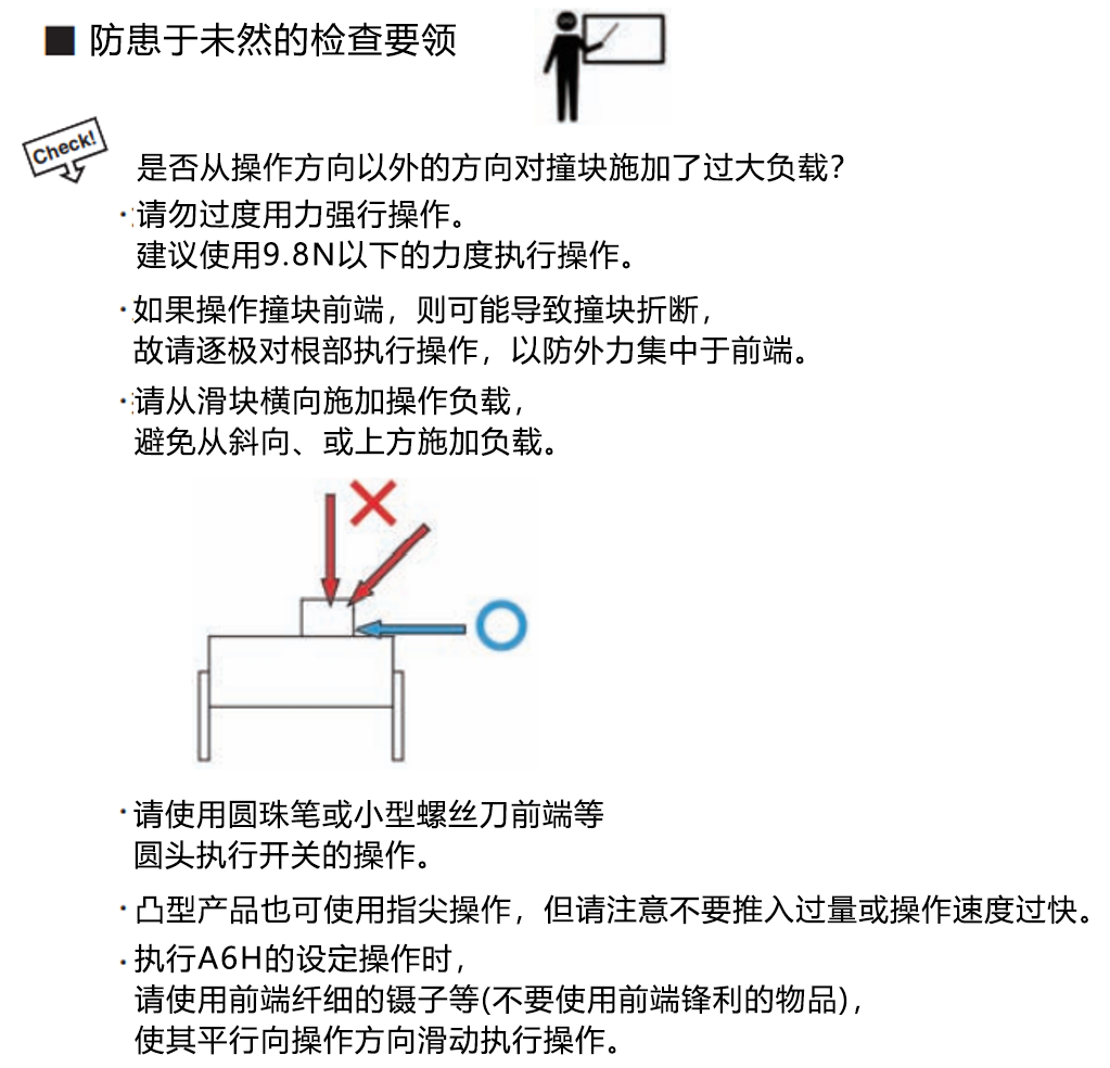 防患于未然的检查要领