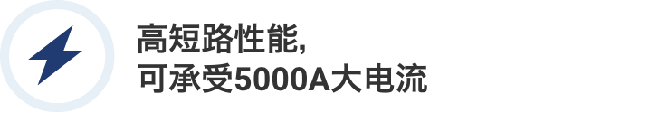 高短路性能,可承受5000A大电流