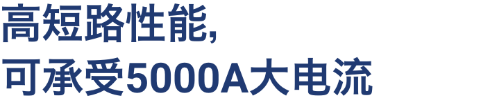 高短路性能,可承受5000A大电流